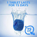 USKICH Toilet Bowl Cleaner Tablets 20 PACK, Bathroom Automatic Toilet Tank Blue Cleaners with Bleach, Slow-Releasing Household Toilet Cleaners for Deodorizing, Descaling, against Tough Stains by CozyNest Decor