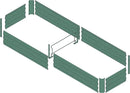 8x2x1ft Metal Raised Garden Bed Kit，Galvanized Garden Bed Box for Vegetables, Flowers, Herbs, and Succulents,120 Gallon Capacity - Green by GreenHaven Gardens
