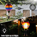 Unique Hot Air Balloon Solar Lantern with Flickering Flame, Handmade Glass Hanging Outdoor Lantern Waterproof Lantern Lamp for Patio, Garden, Porch by GreenHaven Gardens