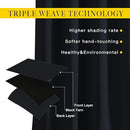 NICETOWN Black Out Curtains for Bedroom 84 inches Long - Light Reducing Thermal Insulated Solid Grommet Curtains/Panels/Drapes for Living Room (Set of 2, W52 x L84) by TinyTreasures Baby Boutique