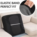 hyha Waterproof Couch Cushion Covers, Stretch Sofa Couch Seat Slipcover for Dog Washable, Non-Slip Waterproof Outdoor Cushion Covers for Patio Furniture Replacement (1 Piece for Large, Black) by CozyNest Decor