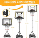 Kids Indoor Basketball Hoop with Scoreboard & Timer,Toddler Adjustable Height Basketball Goal Toy for Outdoor Backyard,Sports Game Play by TinyTreasures Baby Boutique