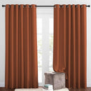 NICETOWN 50% Blackout Burnt Orange Sliding Glass Curtains 2 Panels Set - Window Treatment Thermal Insulated Grommet Light Blocking Sound Reducing Drapes for Bedroom/Living Room, W80 x L84 by TinyTreasures Baby Boutique