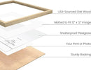 HAUS AND HUES Square Picture Frames 16 x 16 Set of 15 - Photo Gallery Wall Frame Set, Wood 16x16 Frames, 16 x 16 Frames Gallery Wall Set, 16x16 Frame with Mat, Square Frames 16x16 (Beige Oak Frames) by CozyNest Decor