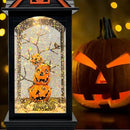 Halloween Snow Globe Lantern with 6 Hour Timer,Halloween Decorations Indoor for Home,Halloween Decor,USB or Battery Powered for Halloween Lanterns,Halloween Pumpkin Lantern by CozyNest Decor