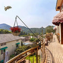 ERYTLLY Heavy Duty Deck Hook, Extensible and Adjustable Deck Hook with 2" Non Slip Horizontal Clamp for Hanging Bird Feeder, Plants, Suet Baskets,Wind Chimes,Lanterns and More by GreenHaven Gardens