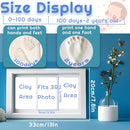Baby Clay Hand and Footprint Kit, Newborn Keepsake Frame, Personalized Baby Gifts for New Mom Nursery Decor, Baby First Christmas Gifts for Girls Boys Baby Shower Gifts by TinyTreasures Baby Boutique