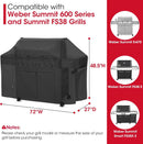 Unicook Grill Cover Compatible with Weber Summit 600 Series and Summit Smart Gas Grills, Heavy Duty Waterproof Outdoor BBQ Cover, Fade Resistant Gas Grill Protector, Compared to Weber 7109 by GreenHaven Gardens