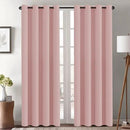 H.VERSAILTEX Blackout Curtains 84 inches Long for Living Room Thermal Insulated Room Darkening Window Treatment Panels Drapes Light Reducing Curtains for Bedroom, 2 Panels, 52" W x 84" L, Baby Pink by CozyNest Decor