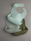 Loulou Lollipop Soft, Waterproof Silicone Feeding Bib by TinyTreasures Baby Boutique