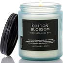 M&SENSE Clean Cotton Scented Candle - 7.05oz Natural Soy Wax Clean Cotton Blossom Scent Non Toxic Candle, 50-Hour Slow Burning 2-Wick Aromatherapy Home Fragrance Gifts for Home Decor by CozyNest Decor