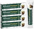 Herbodent® Premium Toothpaste - 5.82 Oz Pack of 4 | 21 Herbs for Strong Teeth & Healthy Gums- Neem, Clove, Cinnamon, Cardamom with Natural Mouthwash-No Paraben, No Fluoride, No Saccharin, No Triclosan by CozyNest Decor