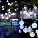 LORRYTE White 2-Pack 100 LED 64FT Crystal Globe Solar Lights Outdoor, Waterproof Solar String Lights Outdoor Decorative with 8 Lighting Modes for Easter Christmas Decor Garden Wedding Party Tree by GreenHaven Gardens
