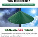 24-inch Large Outdoor Squirrel Baffles for Bird Feeders Pole, Squirrel Baffle with Metal Frame, Squirrel Guard for Bird Houses, Two Way Use, Green Color by GreenHaven Gardens