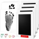 6" x 4" Large Size Baby Inkless Handprint and Footprint Kit with 4 Ink Pads and 8 Imprint Cards by PChero, Ideal for Family Keepsake Newborn Registry Baby Shower Present (Ink Area: 4.9" x 3.14") by TinyTreasures Baby Boutique
