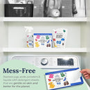 Miss Mouth's Messy Eater Laundry Detergent Sheets - Laundry Detergent, Hypoallergenic, Sensitive Skin Safe, Pediatrician and Dermatologist Tested, Fragrance Free, Travel Friendly, 120 loads by TinyTreasures Baby Boutique