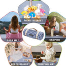 G GOOD GAIN Picnic Outdoor Blankets Waterproof Large - Beach Mat Sand Free Foldable with Carry Strap | Portable Camping Blanket | Park Blanket for Grass Park, Hiking, Travel, Concerts, Indoor (Blue) by TinyTreasures Baby Boutique