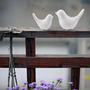 Notakia Small White Birds Statues Home Decor Modern Style Decorative Ornaments for Living Room, Bedroom, Office Desktop, Cabinets (2Pcs White Birds) by CozyNest Decor
