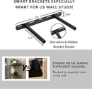 BGMG Wood Floating Shelves 18 inch,Black Floating Shelves,Solid Wood Wall Shelves for Bathroom Living Room Bedroom Kitchen Farmhouse Set of 2-18x 6.7 x1.25 inch by CozyNest Decor