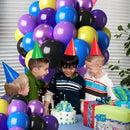 Purple Blue Yellow Black Balloons 60 Pcs Metallic Purple Royal Blue Black Yellow Game Latex Balloon Gaming Party Balloon for Kids Gamer Night Birthday Graduation Party Decoration Supplies by CozyNest Decor