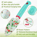 Garden Tools Set WANCHI 10 Piece Heavy Duty Floral Garden Tool Set Gardening Gifts for Women Men Birthday Rust-Proof Aluminum Garden Hand Tools Gardening Kit with Tote Bag Apron Glove by GreenHaven Gardens