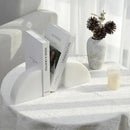 Marble Bookend for Shelves, Non-Skid Bookends for Heavy Books, Heavy Duty Book Stopper for CDs, Luxury Book Shelf Holder, Quarter Circle Design Book Ends Decorative, Namib Fantasy, Set of 2 by CozyNest Decor