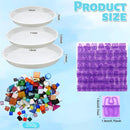 5 Pcs 3 Size Stepping Stone Kit for DIY Outdoor Garden Stepping Stone Includes Cement Molds Mosaic Tiles and Concrete Letter Stamps No Concrete Mix(White) by GreenHaven Gardens