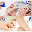 4 Size Facial Cupping Therapy Set Glass, Eye Face Vacuum Massage Anti Cellulite Cup - Silicone Cupping Massage Therapy, for Beauty Body Cup Fascia Massager (Gift Box Packaging-Blue) by CozyNest Decor