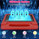 Kids Tablet, 10.1 inch IPS HD Touchscreen Android 14 64 GB Storage, 8GB RAM, Octa Core Tablet for Kid with Kid-Proof Case, Parental Controls, 12-hr Battery, WiFi, GPS – Red by TinyTreasures Baby Boutique