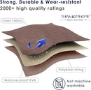 TheWarmHome Fabric Storage Basket for Home, Shelf, Closet - Canvas Bin for Dog Toys and Baby Items (Brown, 1 Pack, 13.8L9.8W6.7H) by CozyNest Decor