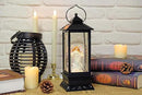 Eldnacele Musical Singing and Lighted Plug-in & Battery Operated Lighted Christmas Water Glittering Snowing Globe Christians Church Lantern for Home Decoration Angel by CozyNest Decor