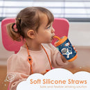 Kid Insulated Stainless Steel Tumbler with Silicone Straw, 12oz Sippy Cup for Kids (Astronaut) by TinyTreasures Baby Boutique
