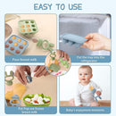 WAJIAYON Baby Breastmilk Popsicle Molds & Babies Fruit Feeder (3 Pack), Infant Food Freezer Tray Storage Containers, Silicone Teething Pacifier Feeder and Teether for Babies,Baby Feeders - Blue by TinyTreasures Baby Boutique