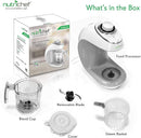 NutriChef Baby Food Maker | 2-in-1 Steam Cooker & Puree Blender | Adjustable Steam Timer | Blend Organic Food for Babies, Infants & Toddlers | Includes Dishwasher Safe Steam Basket & Bowl by TinyTreasures Baby Boutique