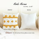 HOdo Home 18x18 Throw Pillow Covers, 2PCS Tufted Boho Jacquard Pillow Covers,Farmhouse Decorative Pillow Cover,Pillow Cases for Couch Sofa Bed Stylish Decor, Simple Textured Cushion Sham by CozyNest Decor