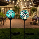 VCUTEKA Solar Lights Outdoor Decorative, Mosaic Solar Garden Light Waterpoof LED Pathway Stake Light for Landscape Lawn Patio Yard Decoration, 2 Pack by CozyNest Decor