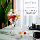 Large Glass Apothecary Jars with Lid, Clear Candy Jar for Candy Buffet, Fancy Decorative Glass Jar for Party, Wedding and Display, Tall Glass Candy Containers (Height: 16.5", Diameter: 6.5") by CozyNest Decor