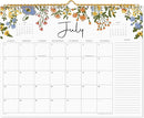 2025-2026 Calendar, Cabbrix Wall Calendar 2025, 18 Months Calendar Runs From July 2025 - December 2026, 15" x 12", Twin-Wire Binding, Hanging Hook, Floral Design by TinyTreasures Baby Boutique
