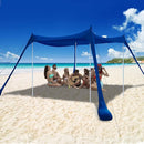 COMMOUDS Beach Tent Sun Shelter - UPF50+ Pop Up Beach Canopy with Sandbags & Sand Shovel & Windproof Poles, Portable Sun Shade for Beach, Camping, Picnics, Backyard by TinyTreasures Baby Boutique