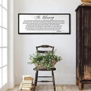 The Blessing Christian Song Lyrics Wall Decor Art 24"X10" Quote Christian Bible Verse Religious Scripture Wall Sign (Black) by CozyNest Decor