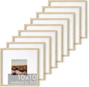 HAUS AND HUES Beige Square Frames Set of 9-10x10 by CozyNest Decor