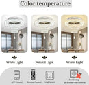 Flashing God Modern Crystal Chandeliers Dia 24" Silver Chandelier Flush Mount Ceiling Light for Bedroom Living Room Dining Room Hallway Dimmable 3 Rings LED Celing Lighting Fixtures by CozyNest Decor