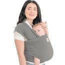 KeaBabies Baby Wrap Carrier - All in 1 Original Baby Carrier Newborn to Toddler Sling, Easy to Wear, Hands Free Bonding, Lightweight, Breathable Infant Wraps (Graphite) by TinyTreasures Baby Boutique