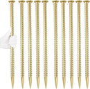 16 Inch Rebar Stakes 1/2 Inch Diameter Galvanized Steel Ground Anchors Heavy Duty Anchoring Spikes for Speed Bump, Parking Curb and Tent (10 Pack) by CozyNest Decor