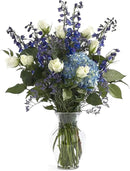 Floral Supply Online - 8" Clear Rose Vase and Flower Guide Booklet - Decorative Glass Flower Vase for Floral Arrangements, Weddings, Home Decor or Office. by CozyNest Decor