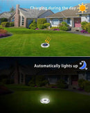Coroor Solar Ground Lights, 12 LED Waterproof Garden Lights Outdoor Bright In-Ground, Solar Disk Lights Outdoor Decorations for Pathway Yard Lawn Patio Walkway Pool(20 Packs White) by GreenHaven Gardens