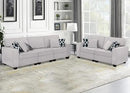 L Lengend Vansen Modular Sectional Sofa U Shaped Couch with Ottoman Modern Reversible Corner Sectional Couch for Living Room (Light Grey, 2+3) by CozyNest Decor