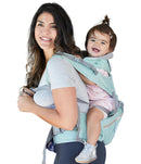 Baby Carrier - 6-in-1 Ergonomic Soft Carrier with Hip Seat and Large Storage, Front and Back Positions, Adjustable Waist Up to 43 Inches, for Infants Aged 2-36 Months, Weighing 6-45 lb by TinyTreasures Baby Boutique