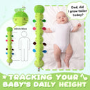 Baby Toys 0 to 12 Months, Musical Stuffed Animal Activity Soft Toys with Multi-Sensory Crinkle, Rattle and Textures, Infant Tummy Time Toys for Newborn Boys Girls, Caterpillar, Green by TinyTreasures Baby Boutique