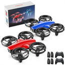 TOMZON A24 Mini Drone for Kids with Battle Mode, Kids Drone with Throw to Go, High Speeds Rotation, Self Spin & 3D Flip, RC Quadcopter with Altitude Hold, Headless Mode, 4 Batteries, Red & Blue 2 Pack by TinyTreasures Baby Boutique